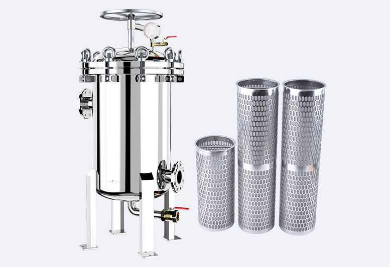 Stainless steel multi-bag filter