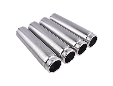 Stainless steel microporous filter element