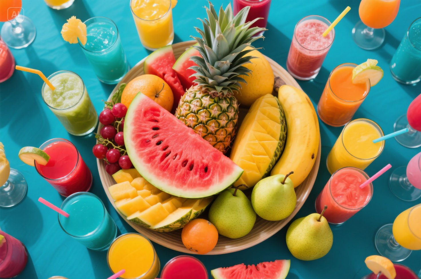 Natural fruit juice beverage
